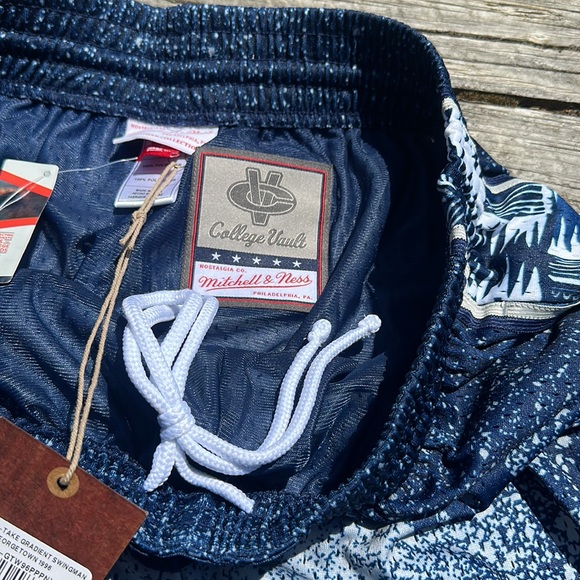 🆕Mitchell & Ness Mens College Vault Blue Georgetown Hoyas Shorts Size Large - Picture 7 of 9